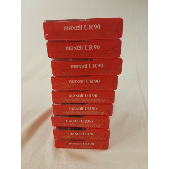 Maxell Audio Cassette Tapes 9 x9 UR 90 Minutes Normal Bias Blank NEW Unopened - Picture 7 of 7